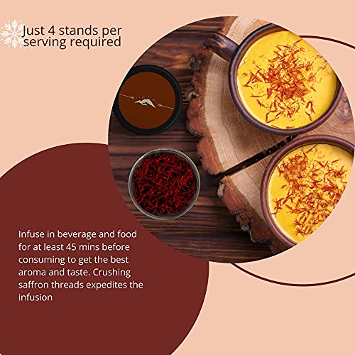 Rasayanam Pure Kashmiri Mongra Saffron/ Kesar | Tested Grade A as per ISO 3632 | From the finest farmland of Pampore, J&K