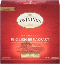 Twinings of London English Breakfast Tea K-Cups for Keurig, 24 Count & English Breakfast Black Tea Bags, 100 Count (Pack of 1)