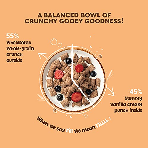 Nourish You Vanilla Fills | Vanilla Filling |Goodness of Quinoa and Ragi (4 Millets Grains) | 0% Maida | Gluten Free | Anytime Snack | 250g…