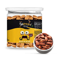 GetKrrackin! Lebanese Style Whole Roasted Almonds - 200g PET Jar | Zero Oil, Not Fried | Healthy Nuts | 100% California Almonds