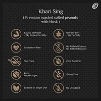 SHREGO Khari Sing Roasted Salted Peanut, Snack & Namkeen (360 Gm) (2X180G Vacuum Packed)