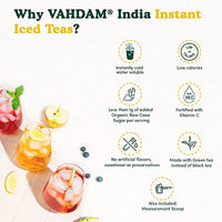 VAHDAM, INSTANT Turmeric Orange Iced Tea Powder (150g) | Himalayan Green Tea Instant Tea Powder with Vitamin C | No Artificial Ingredients | 10 Calorie Instant Orange Ice Tea Powder