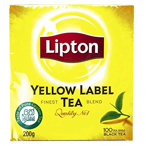 Lipton Yellow Label Rich, Natural Taste, 100 Tea Bags, 200g