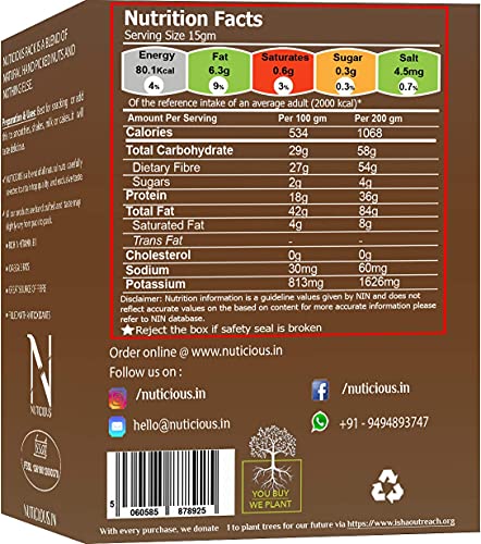 Nuticious Organic Flax Seeds 125 G Dryfruits & Berries,