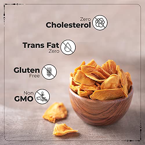 Happilo Premium International Dried Mango 200g | Plant Based Protein | Sweet taste of Real Mangoes anytime | 100% Natural & No Artificial Colors, Gluten Free, No Preservatives