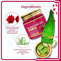 Newish® Aloe Vera Gel for Face and Hair | 99% Pure Aloe Vera With Vitamin E Gel For Skin and Hair Pack of 2