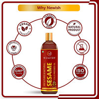 Newish® Cold Pressed Sesame oil for Hair, Skin and Massage (Til Ka Tel / Til Oil) 200ml