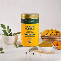 VAHDAM - Turmeric + Moringa Tea | 40 Cups (100 gm) | USDA Organic Certified | Superfood Moringa Tea with Turmeric | Herbal Tea