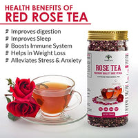 Vanalaya Rose Tea For Glowing Skin, Weight loss Made with 100% Natural Rose Petals 30g