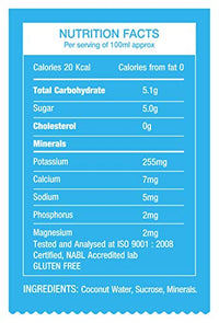 NATURUP Tender Coconut Water Powder Mix (240 g/20 Sachets), with Free Reusable PP Tumbler, No Artificial Colours, Flavours or Preservatives, Made Using Real Tender Coconut Water