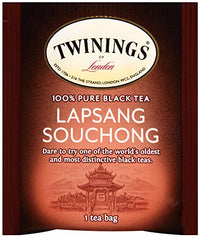 Twinings Lapsang Souchong Black Tea, 20 Count Pack of 6, Individually Wrapped Bags, Smoked Chinese Tea, Caffeinated