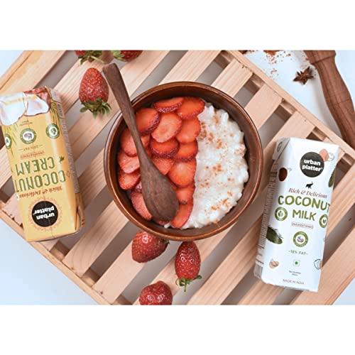Urban Platter Unsweetened Coconut Cream, 250ml [23% Fat Content]