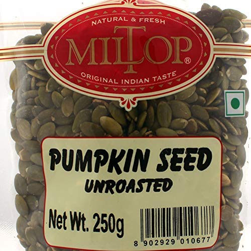 Miltop Premium Raw Unsalted Pumpkin Seed for Eating, 250g