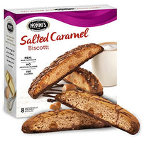 Nonni's  Salted Caramel Biscotti Italian Cookies - Biscotti Individually Wrapped Cookies - Italian Biscotti Cookies w/ Rich Milk Chocolate & Sea Salt - Kosher - 6.72 oz
