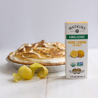 Watkins Organic Pure Lemon Extract, Non-GMO, Kosher, 2 oz. Bottle, 1-Pack