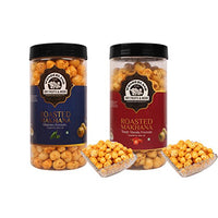 Wonderland Foods - Roasted & Flavoured Makhana (Foxnut) I Tangy Masala & Jalapeno 100g X 2 I Foxnut 200g Jar Combo Pack