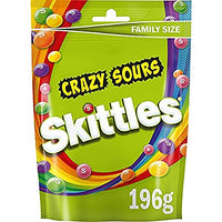 Skittles Crazy Sour Flavoured Candy, 196 g