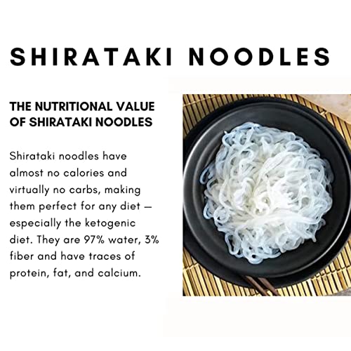 Urban Platter Shirataki Noodles, 270g [Keto-Friendly; Low-Carb, Fat-Free, Gluten-Free; Ultra-Low Calorie Konjac Miracle Noodles]