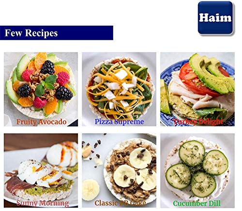 HAIM Organic Crispy Rice Thicks Wholegrain Brown Rice Cakes with Himalayan Salt & Black Pepper Pack of 2