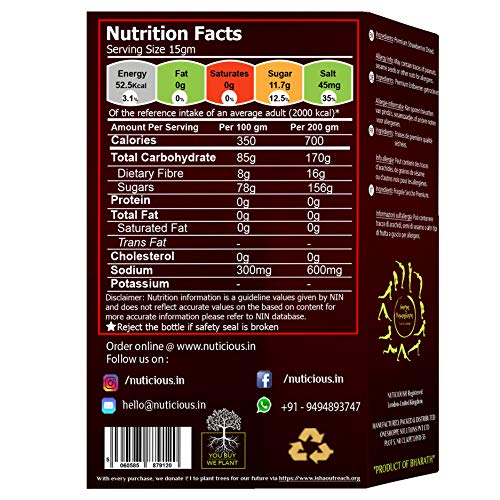 Nuticious Strawberries -250 GM (dryfruits.Nuts Seeds /Berries