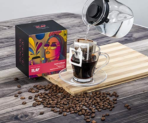 SLAY X Pour Over Sachets | 100% Robusta Ground Coffee | India's  Strongest Coffee (200g - Pack of 10 Sachets)