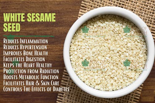 Bliss of Earth Organic Sesame Seeds 200 gm White For Eating, Raw Til Seeds