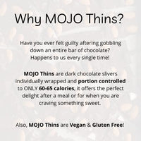Mojo Bar Thins - Dark Chocolate Mint with Quinoa Crisps (Vegan, Portion Controlled), 108 GM
