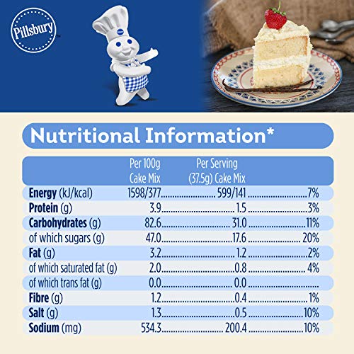 Pillsbury Oven Cake Mix, Vanilla, 225 g