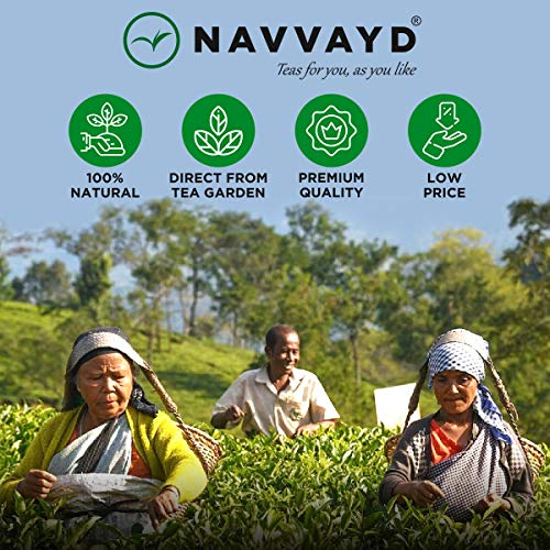 Navvayd Darjeeling First Flush Flavorful White Tea (100 Gm, 50 Cups) | Loose Leaf