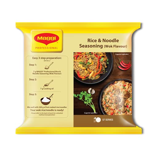 Maggi Professional Rice and Noodle Seasoning, Wok Flavour - 200g Pouch, 200 g