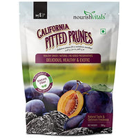 NourishVitals California Pitted Prunes, Healthy Snack | Natural | No Added Preservatives, Delicious, Healthy & Exotic, 200 g