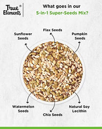 True Elements 5 in 1 Mixed Seeds 250g - Seeds for Eating | Roasted Seeds | Healthy Snacks | Diet Food for Weight Loss