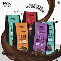 Mojo Bar Thins - 45% Dark Chocolate with Hazelnut (Vegan, Portion Controlled), 100 GM