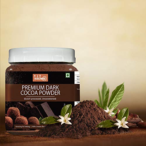 Kitchiez Cocoa Powder, 200g [Unsweetened, Premium Ghana Cocoa] (Dark Cocoa)