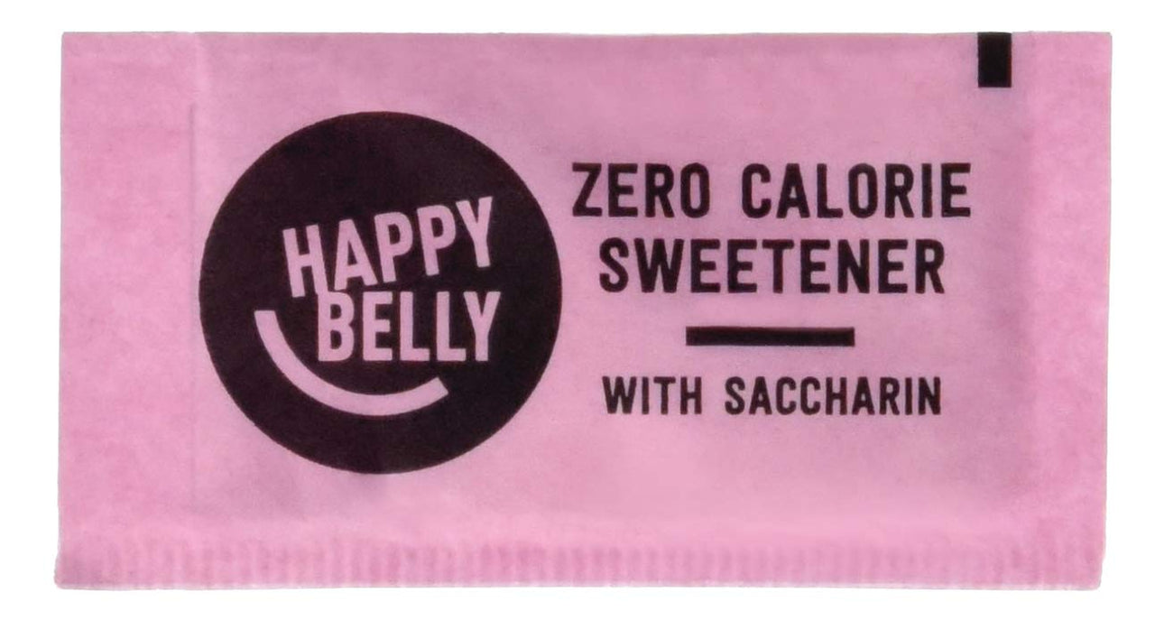 Happy Belly Zero Calorie Pink Saccharin Sweetener, 250 Count
