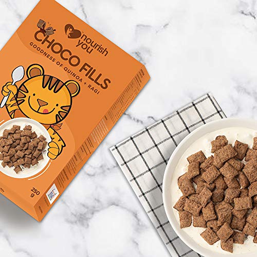 Nourish You Choco Fills | Gooey Chocolaty |Goodness of Quinoa and Ragi (4 Millets Grains) | 0% Maida | Gluten Free | Anytime Snack | 250g