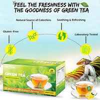 NutroVally green tea for weight loss & Build Immunity | premium tea leaf bags with active ingredients green tea ( green tea box ) - 25 Tea Bags