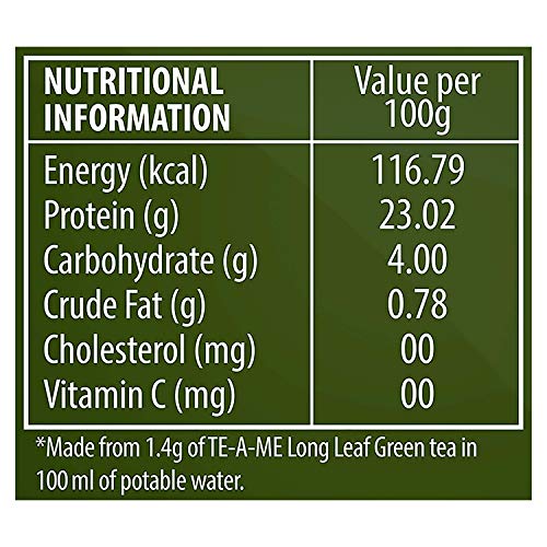 TE-A-ME Purify Long Leaf Green Tea - 200 gms | 100% Natural Ingredients | Zero Calories - Improves Metabolism & Reduces Waist