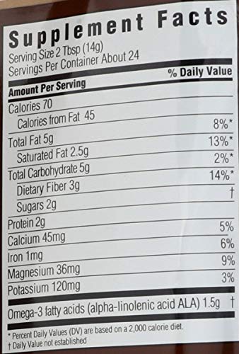 Spectrum Essentials Chia & Flax Seed, Decadent Blend with Coconut & Cocoa, 12 Oz