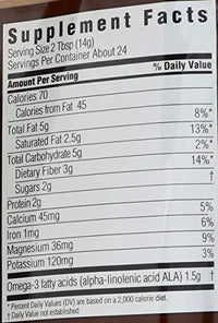 Spectrum Essentials Chia & Flax Seed, Decadent Blend with Coconut & Cocoa, 12 Oz