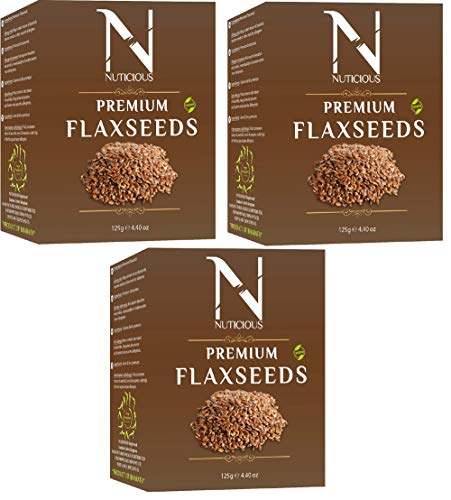 Nuticious Organic Flax Seeds 125 G Dryfruits & Berries,