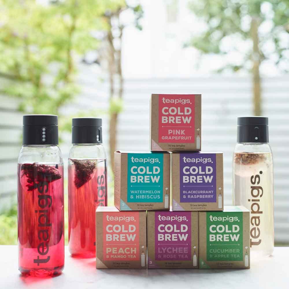 Teapigs Blackcurrant and Raspberry Cold Brew Tea Bags (1 Pack of 10 Tea Bags)