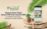 Farm Naturelle -100 % Pure Organic Extra-Virgin Cold Pressed Coconut Oil (Glass Bottle - 200ml)