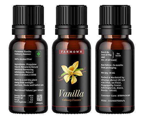 Farmown Premium Food Flavour Essence Combo Pack (Pista & Vanilla)