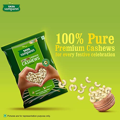 Tata Sampann 100% Pure Premium Cashews Whole, 200g