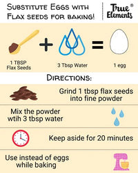 True Elements Flax seeds 250g - Flax Seeds for Hair Growth | Seeds for Eating | Flax Seeds for Weight Loss | Alsi Seeds