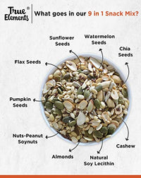 True Elements 9 in 1 Snack Mix 250g - Seeds for Eating | Nuts and Seeds Mix | Diet Snacks | Mix Seeds