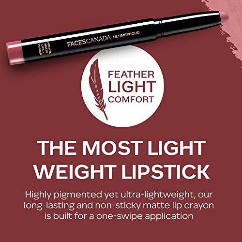 Faces Canada HD Intense Matte Lipstick, Feather light comfort, 10 hrs stay, Primer infused, Flawless HD finish, Red Lip Color, Magnetic , 1.4 gm