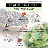 Exotica Fresh / Natural Mustard Seeds Big | Kalli Sarso | Whole Rai | Whole Mustard Black | Indian Spice (400 Grams)