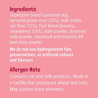 Slurrp Farm Baby Cereal, Ragi, Rice and Strawberry with Milk, Instant Healthy Food, NO Sugar NO Salt, Made with Natural Grains and Dates Powder, 200 g